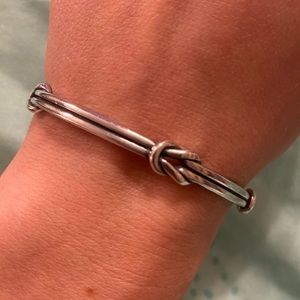 James Avery Lovers Knot Bangle ***Retired Design***Sterling Silver